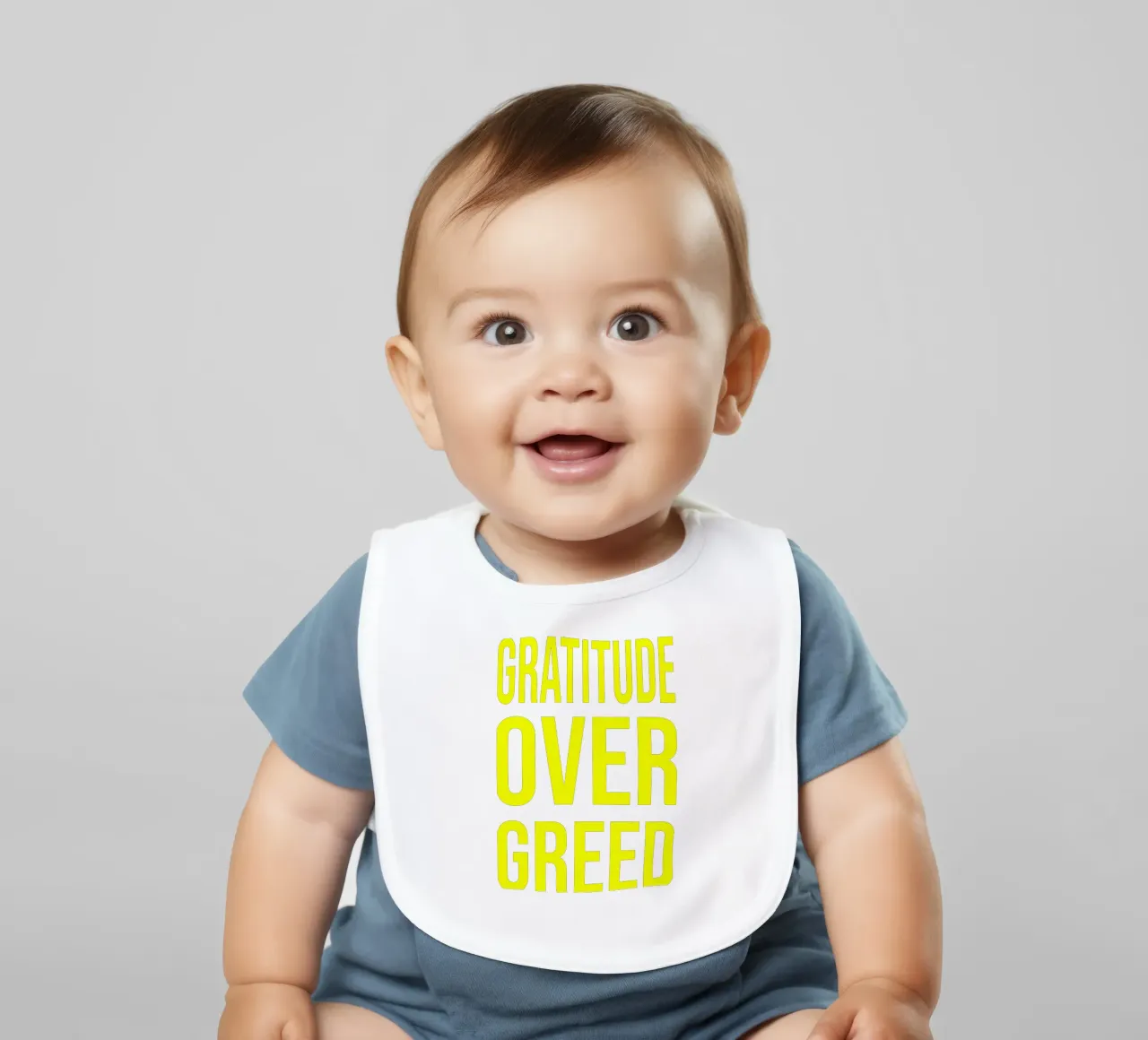 OVER Series- bold letters, brave values (5 colors) bavaglino da OVER SERIES