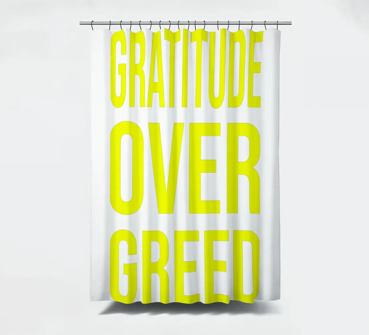 OVER Series- bold letters, brave values (5 colors) tenda da doccia da OVER SERIES