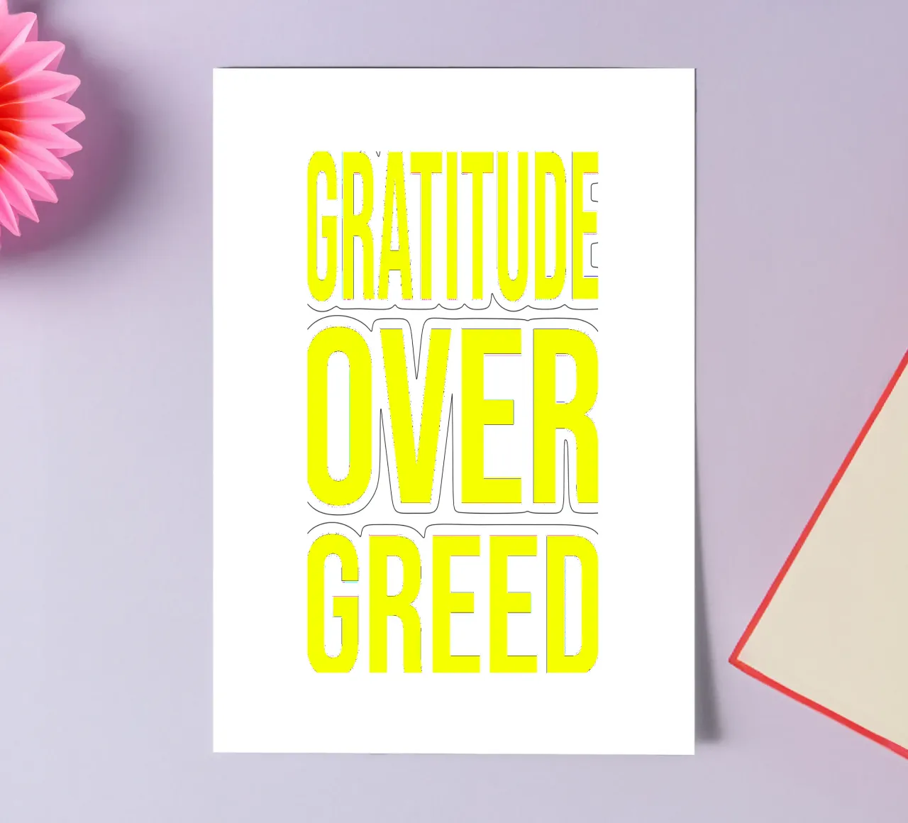 OVER Series- gratitude over greed (5 colors) foglio adesivo da OVER SERIES