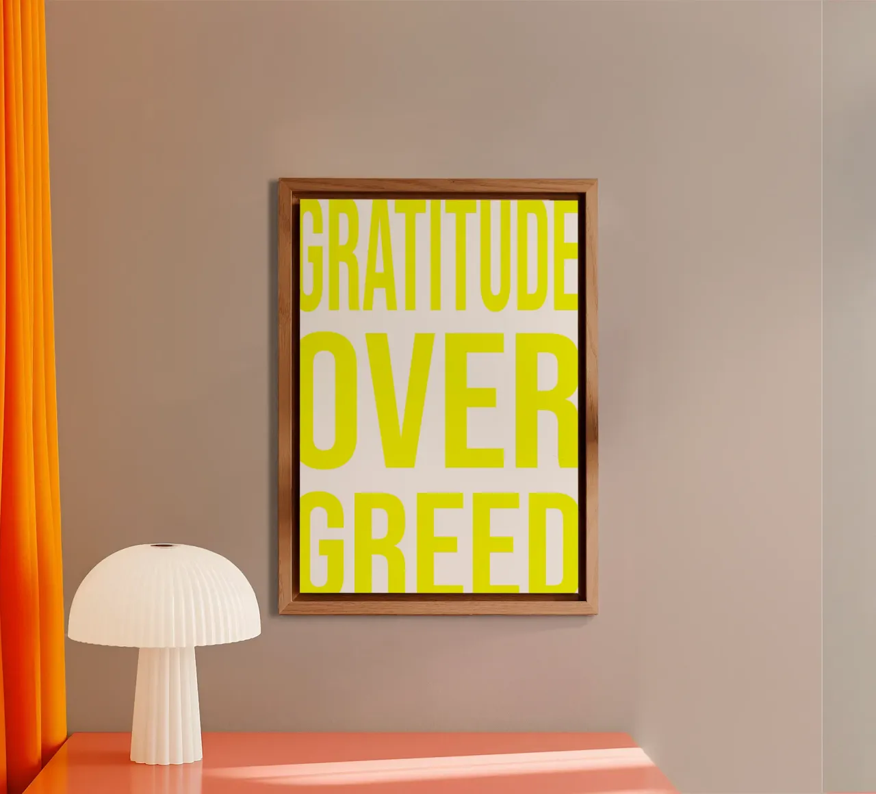 OVER Series- bold letters, brave values (5 colors) pannello forex da OVER SERIES