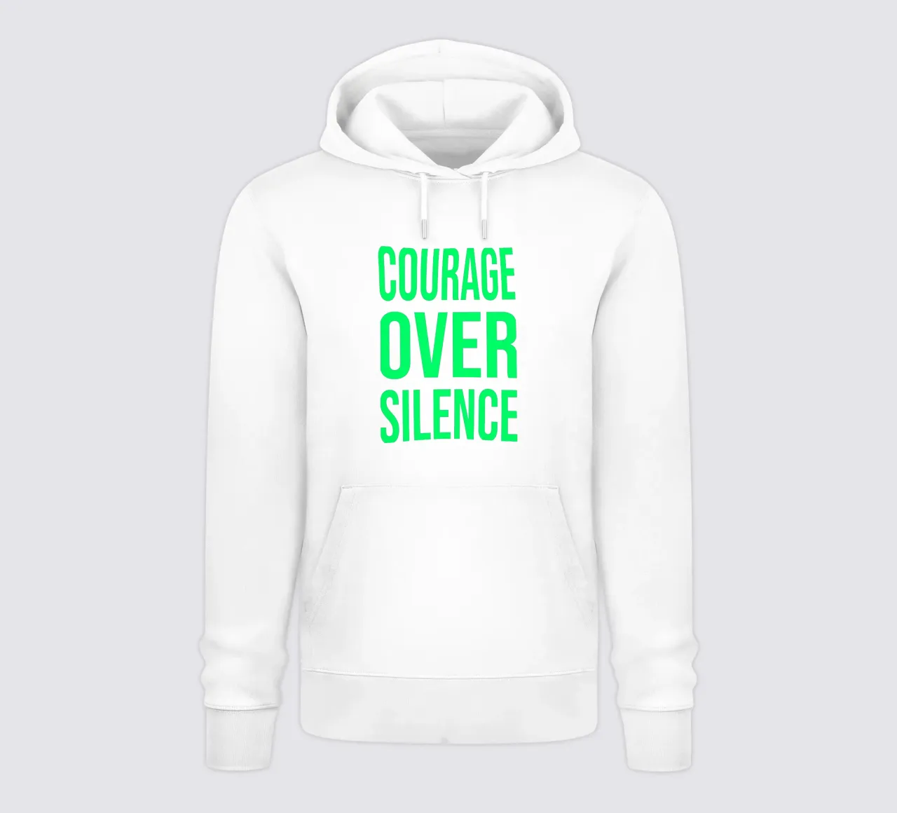 OVER Series- bold letters, brave values (5 colors) sudadera con capucha de OVER SERIES