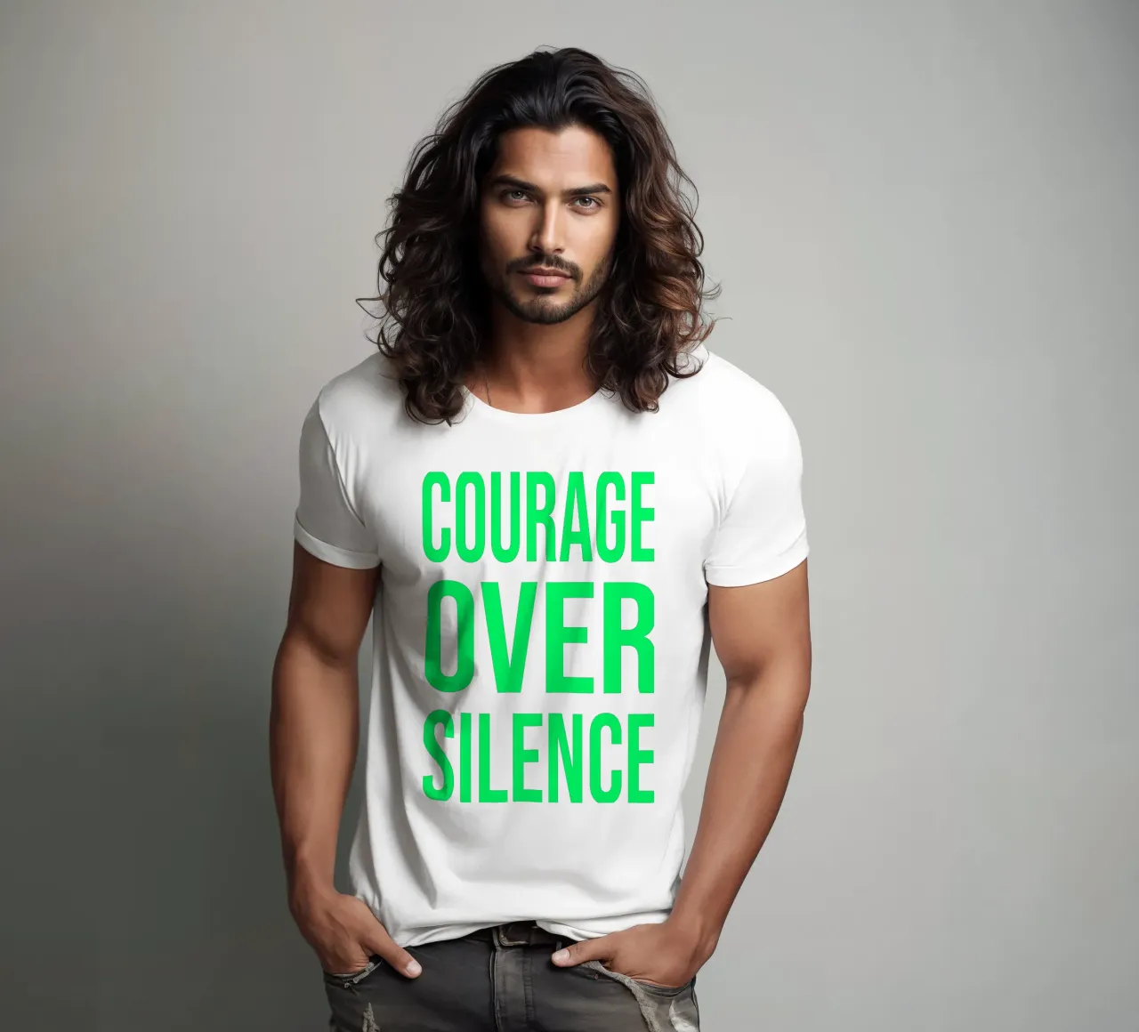 OVER Series- bold letters, brave values (5 colors) t-shirt da OVER SERIES