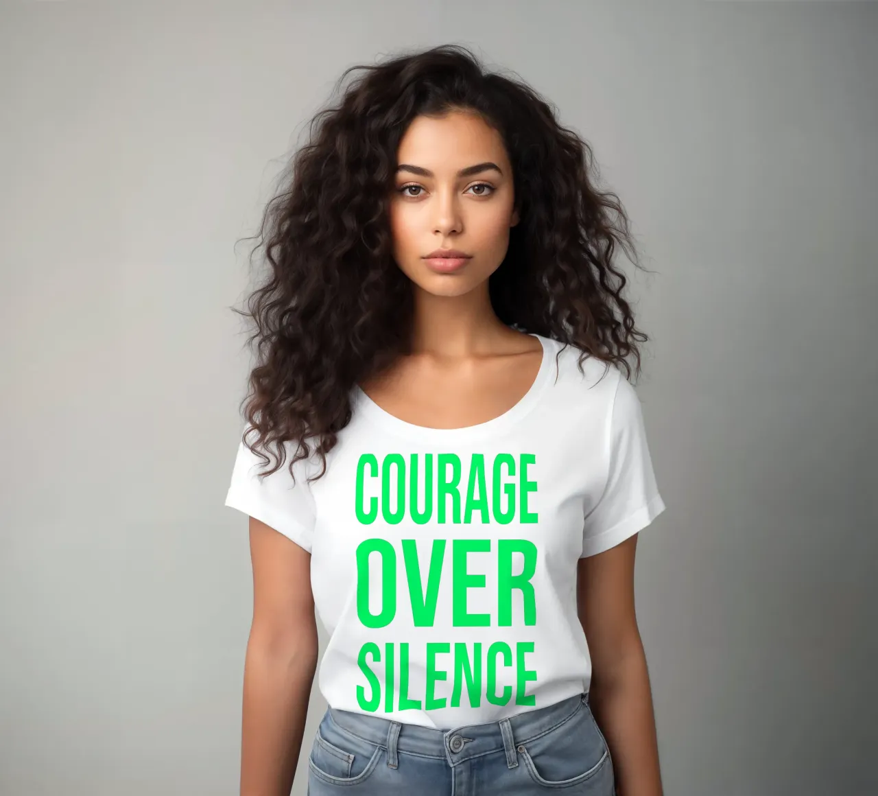 OVER Series- courage over silence (5 colors) t-shirt da donna da OVER SERIES