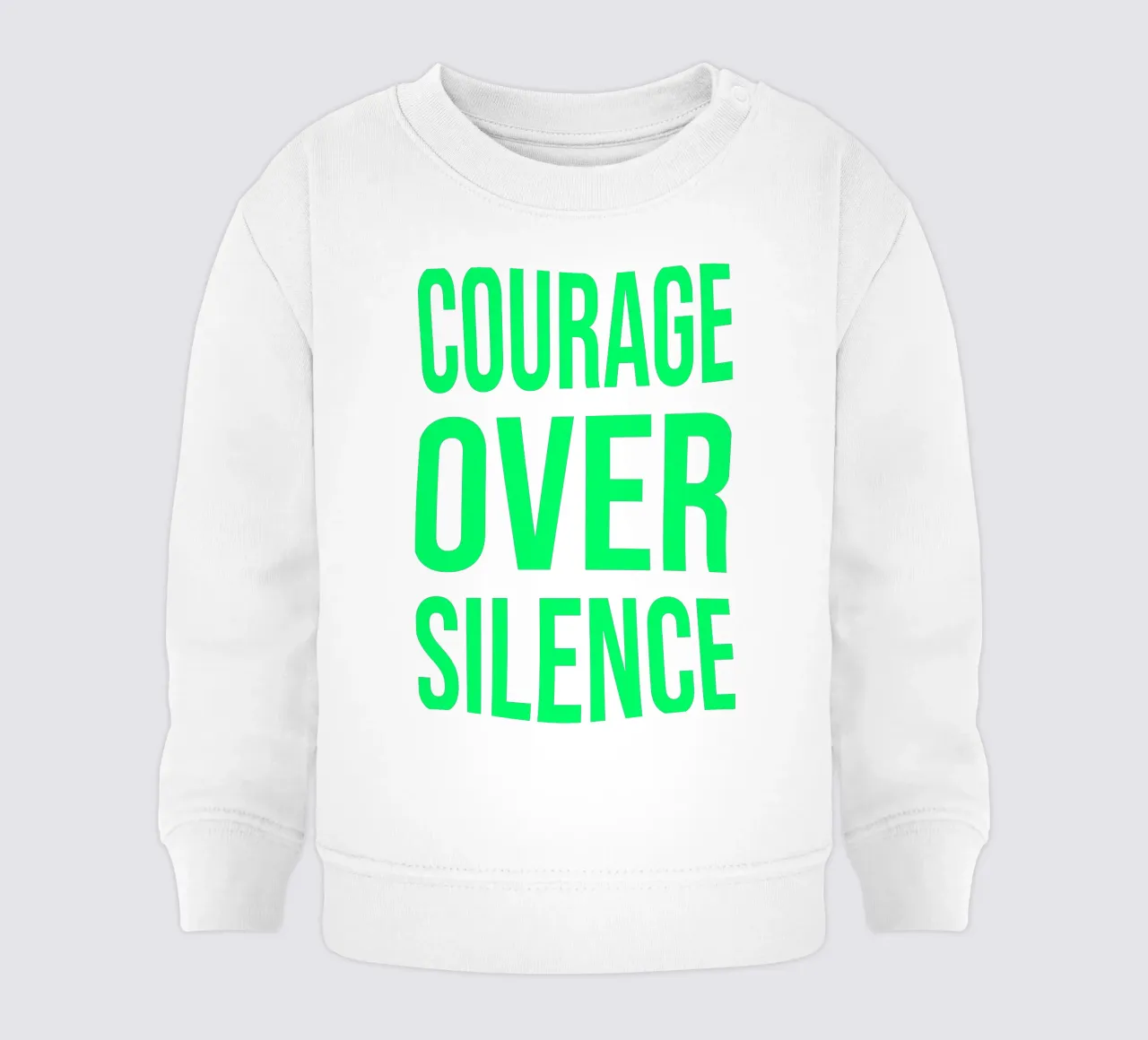 OVER Series- bold letters, brave values (5 colors) felpa neonato da OVER SERIES