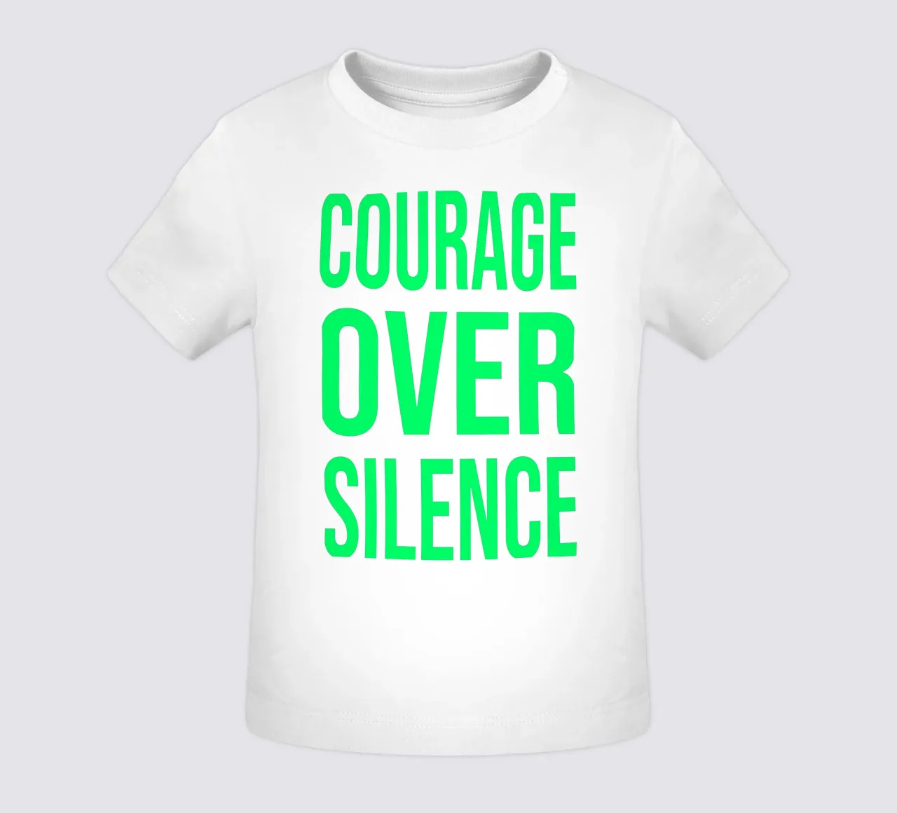 OVER Series- bold letters, brave values (5 colors) maglietta neonato da OVER SERIES