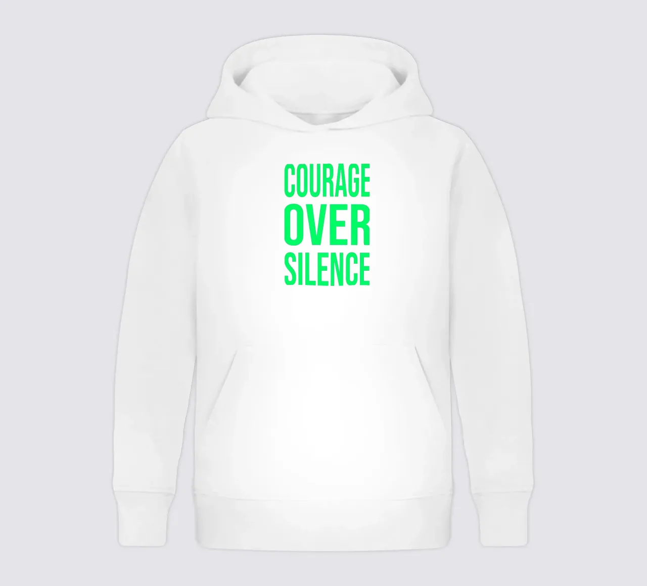 OVER Series- bold letters, brave values (5 colors) felpa bambino con cappuccio da OVER SERIES