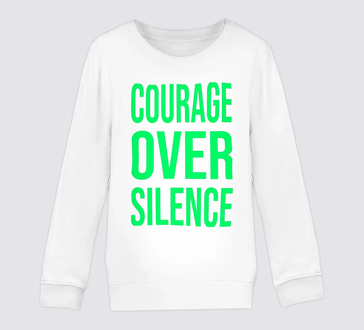 OVER Series- bold letters, brave values (5 colors) felpa bambino da OVER SERIES