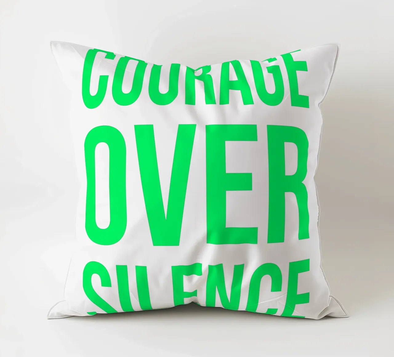 OVER Series- bold letters, brave values (5 colors) cuscino da OVER SERIES