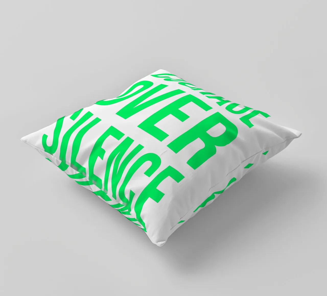 OVER Series- bold letters, brave values (5 colors) cuscino da OVER SERIES