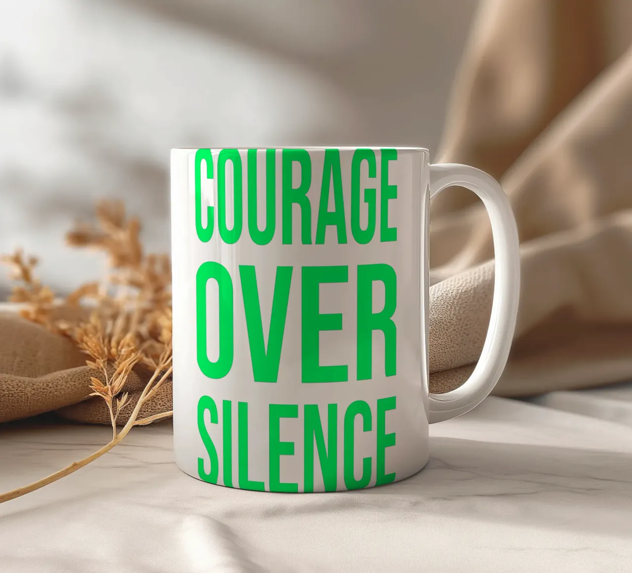 OVER Series- bold letters, brave values (5 colors) tazza in ceramica da OVER SERIES