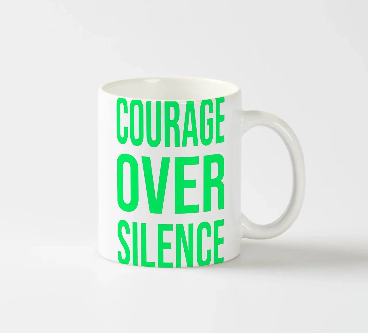 OVER Series- bold letters, brave values (5 colors) tazza in ceramica da OVER SERIES