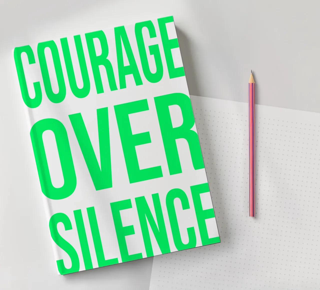 OVER Series- bold letters, brave values (5 colors) diario da OVER SERIES