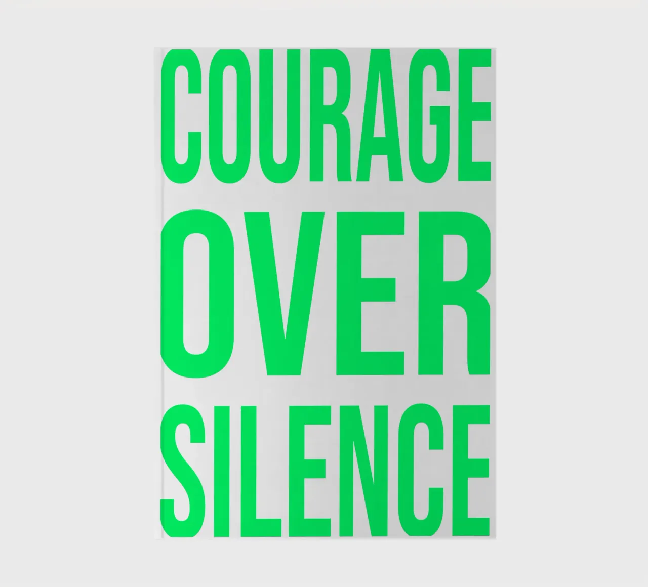 OVER Series- bold letters, brave values (5 colors) diario da OVER SERIES