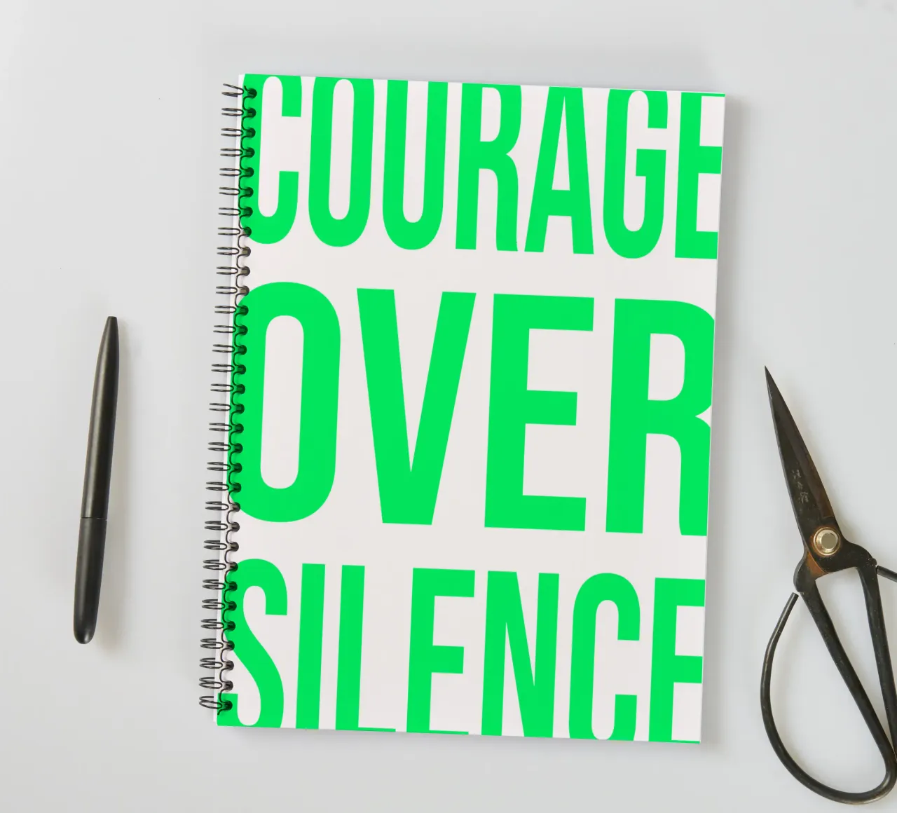 OVER Series- courage over silence (5 colors) diario ad anelli da OVER SERIES