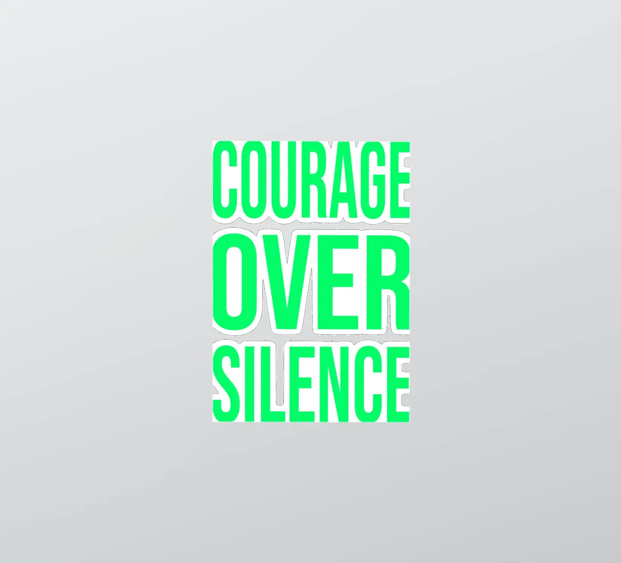 OVER Series- bold letters, brave values (5 colors) adesivo da OVER SERIES