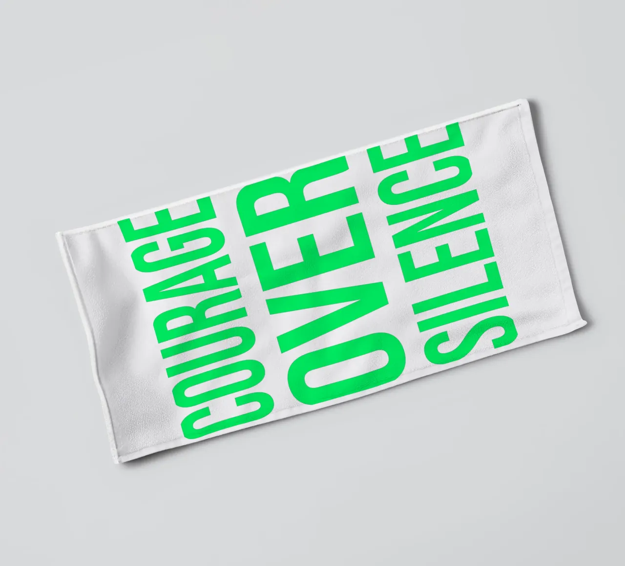 OVER Series- bold letters, brave values (5 colors) asciugamano da bagno da OVER SERIES