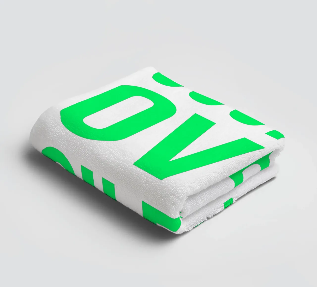 OVER Series- bold letters, brave values (5 colors) asciugamano da bagno da OVER SERIES