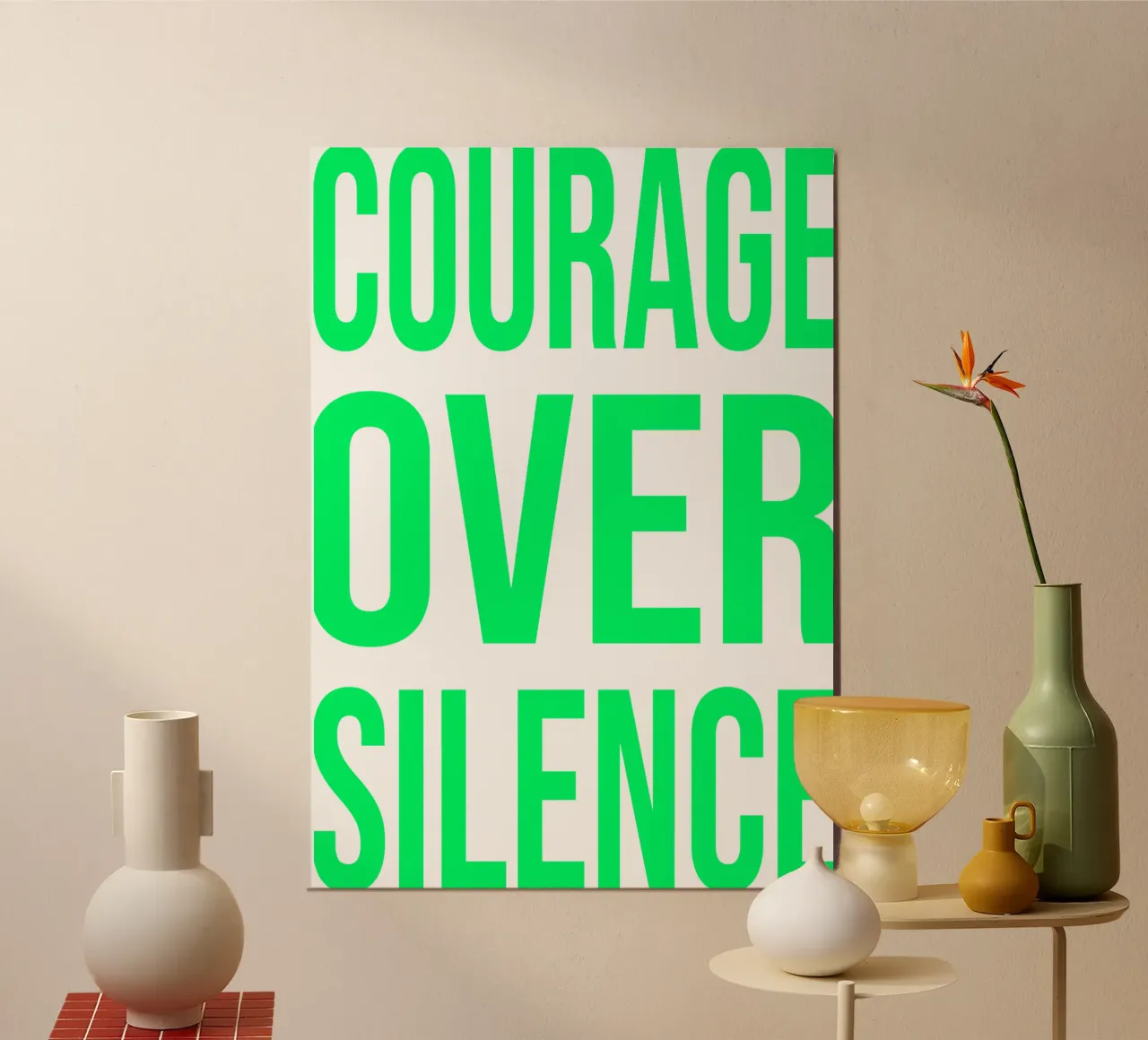 OVER Series- bold letters, brave values (5 colors) alluminio dibond da OVER SERIES
