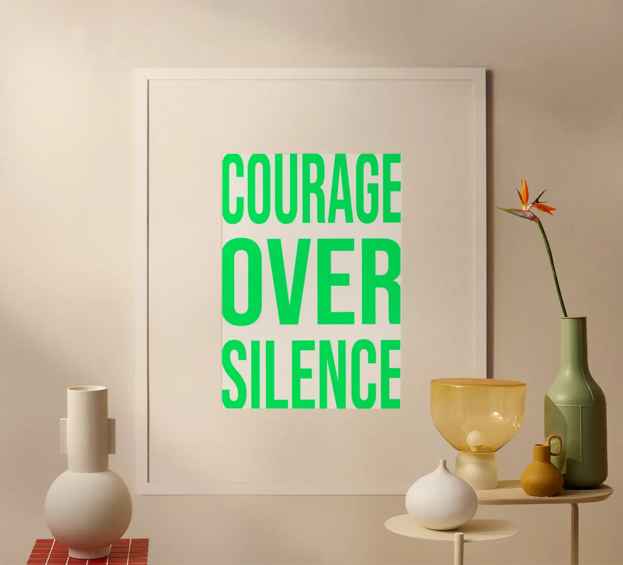 OVER Series- bold letters, brave values (5 colors) carta hahnemühle da OVER SERIES