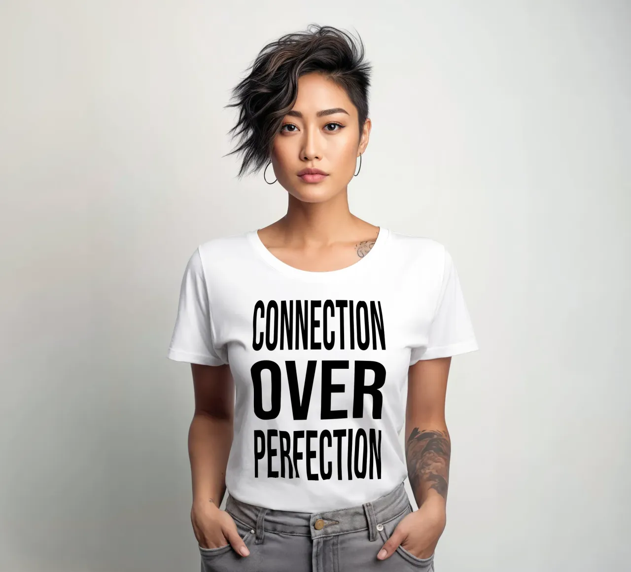 OVER Series- connection over perfection (5 colors) t-shirt da donna da OVER SERIES