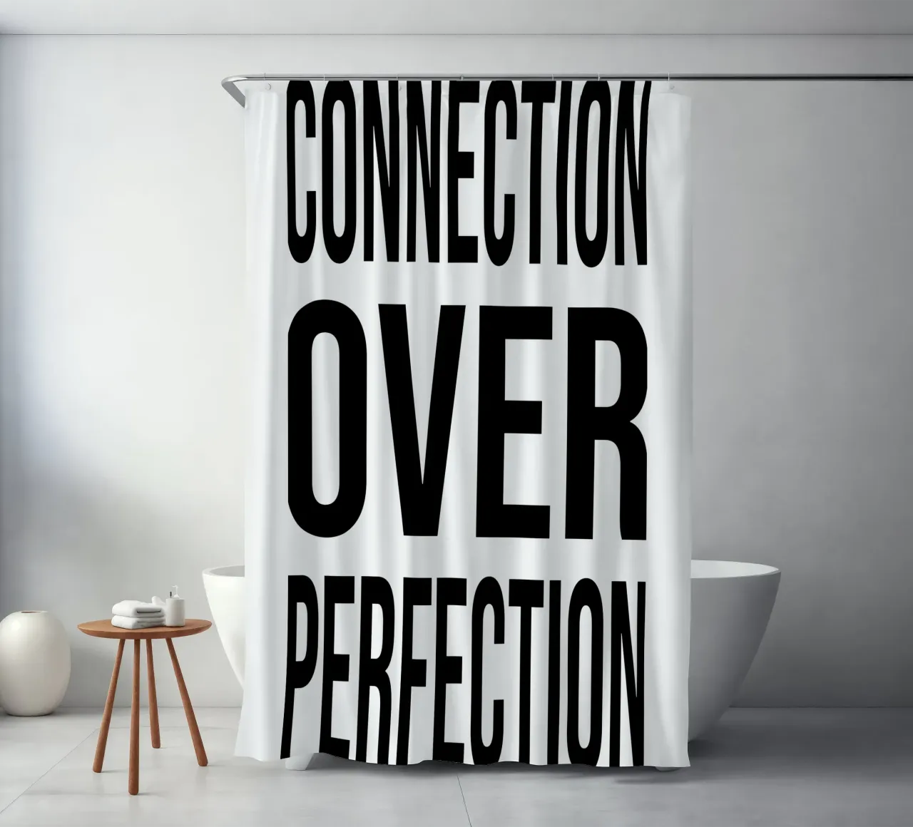 OVER Series- bold letters, brave values (5 colors) tenda da doccia da OVER SERIES