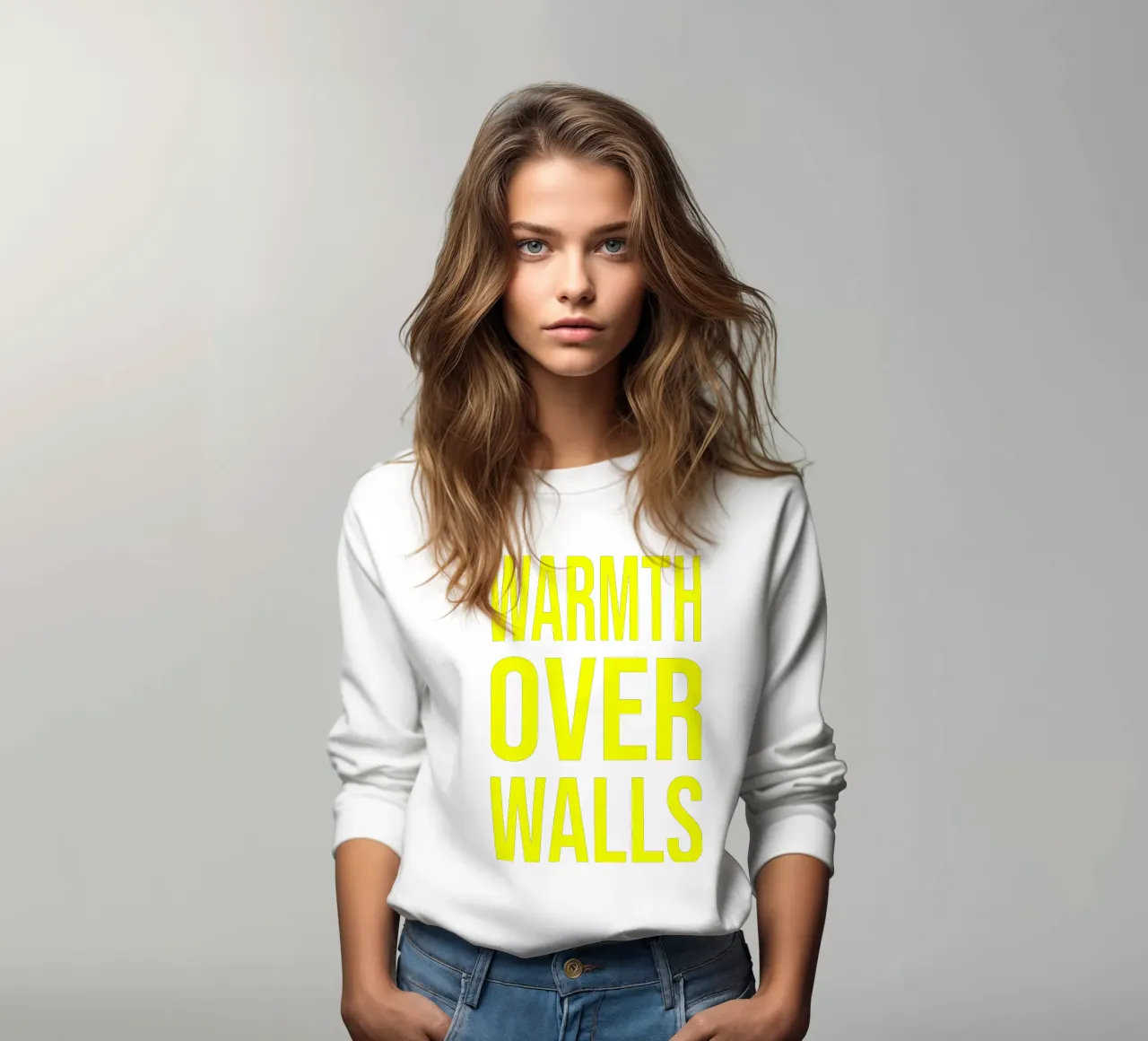OVER Series- bold letters, brave values (5 colors) felpa da OVER SERIES