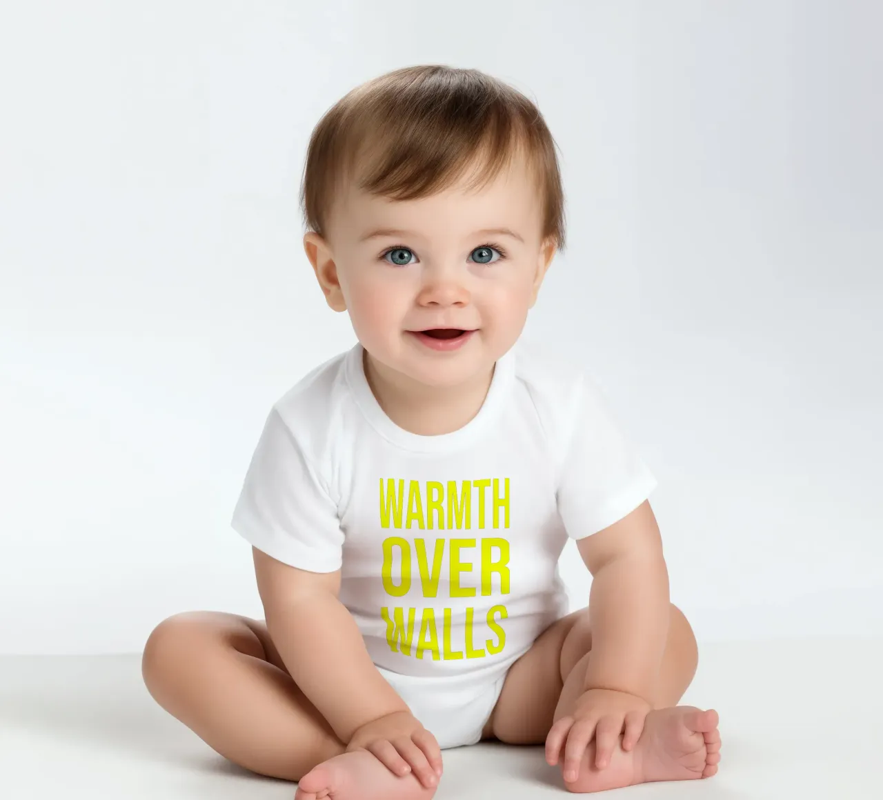 OVER Series- bold letters, brave values (5 colors) body neonato maniche corte da OVER SERIES