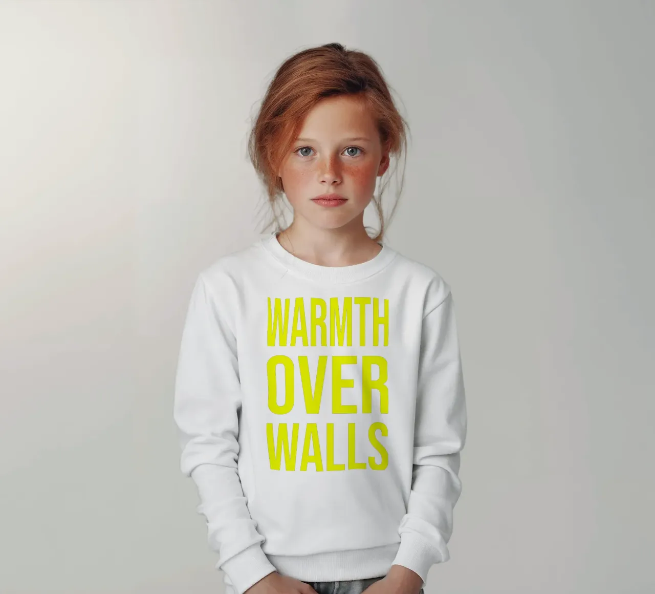OVER Series- bold letters, brave values (5 colors) felpa bambino da OVER SERIES