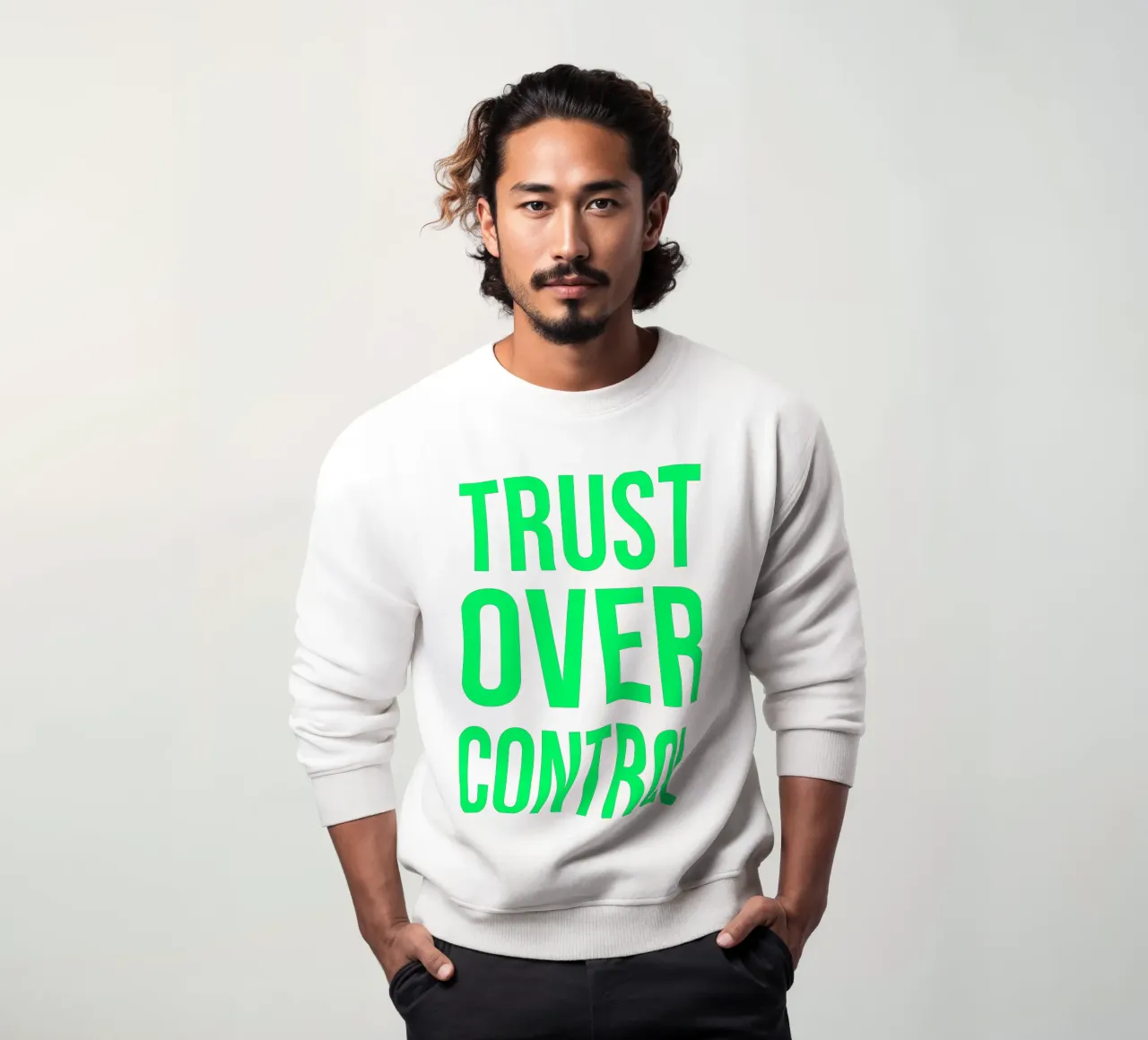 OVER Series- bold letters, brave values (5 colors) felpa da OVER SERIES