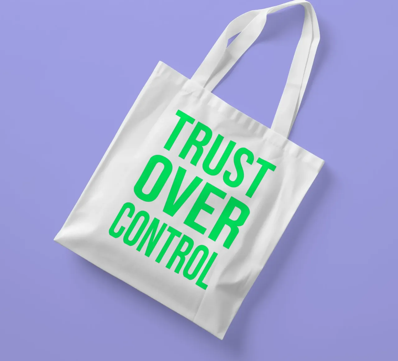 OVER Series- bold letters, brave values (5 colors) borsa in juta da OVER SERIES
