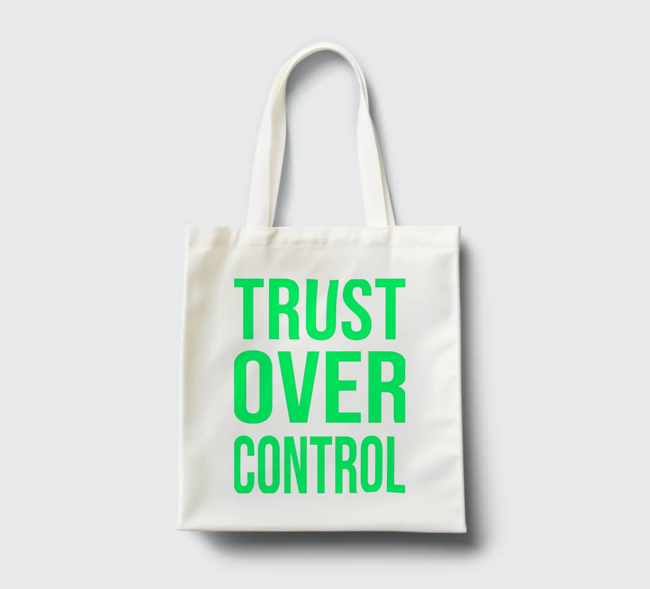 OVER Series- bold letters, brave values (5 colors) borsa in juta da OVER SERIES