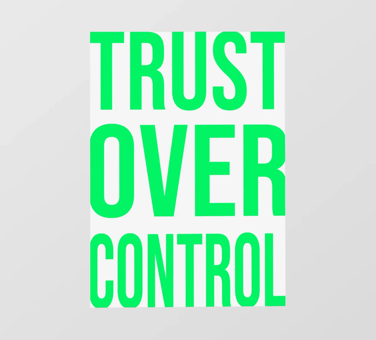 OVER Series- bold letters, brave values (5 colors) pellicola backlit da OVER SERIES
