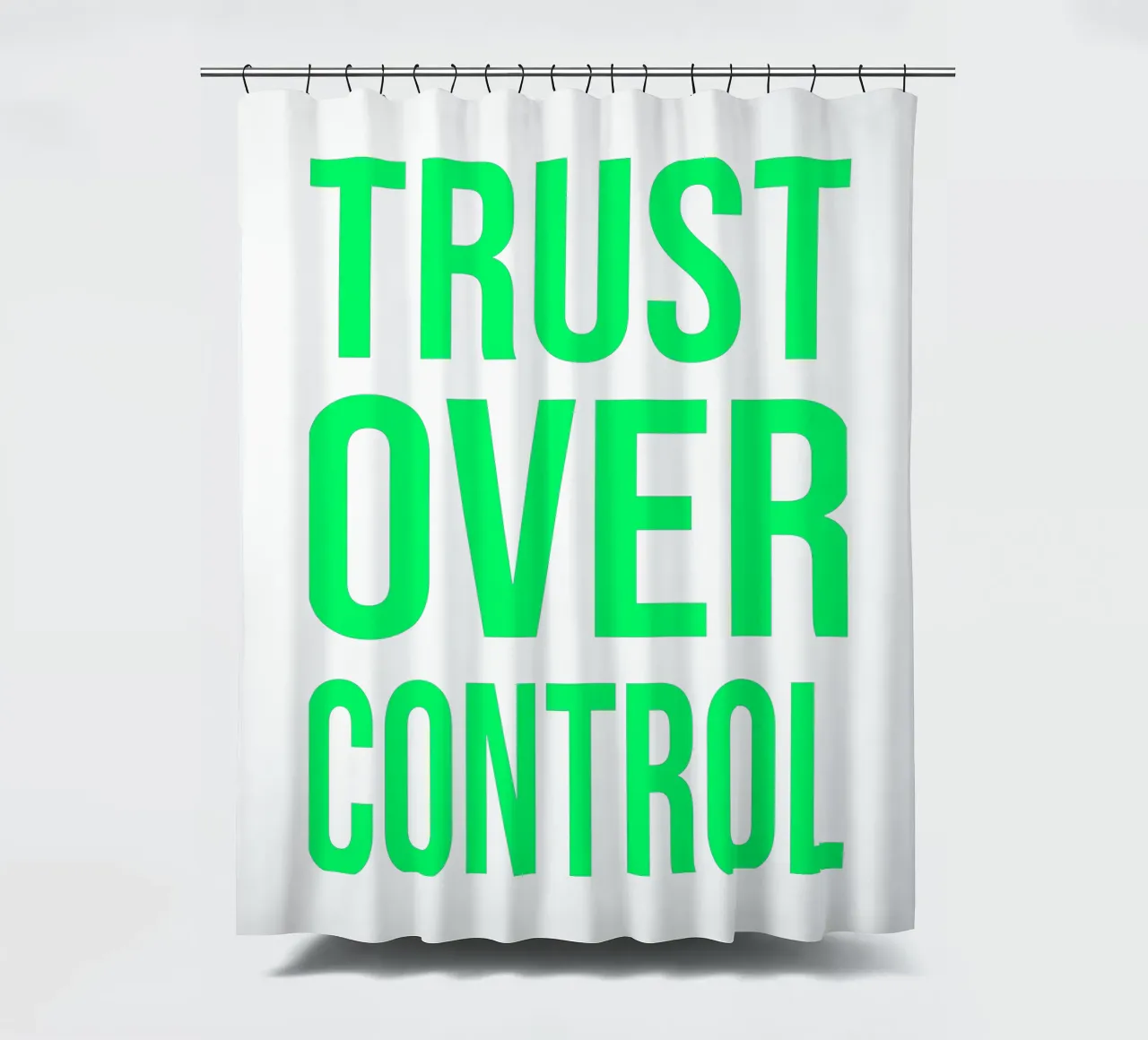 OVER Series- bold letters, brave values (5 colors) tenda da doccia da OVER SERIES
