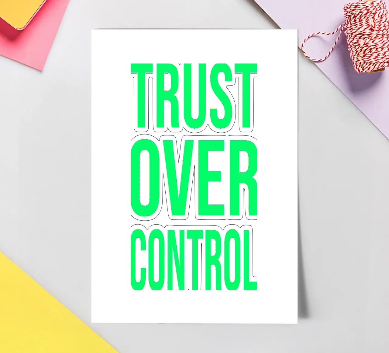OVER Series- trust over control (5 colors) foglio adesivo da OVER SERIES
