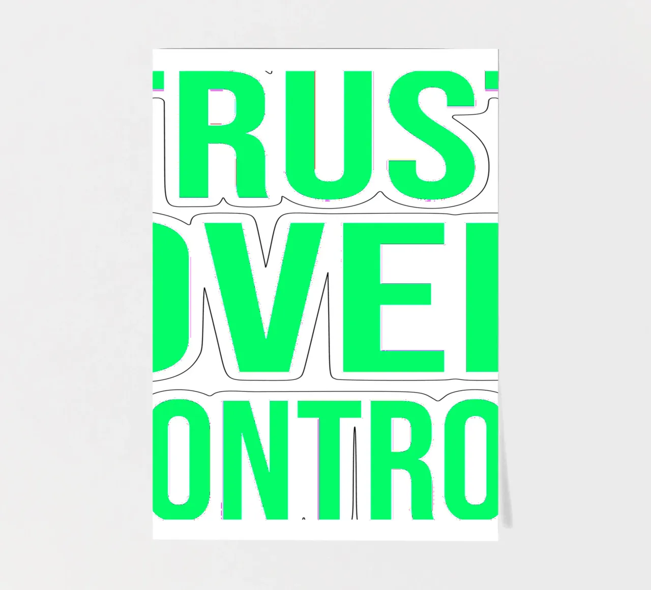 OVER Series- trust over control (5 colors) foglio adesivo da OVER SERIES