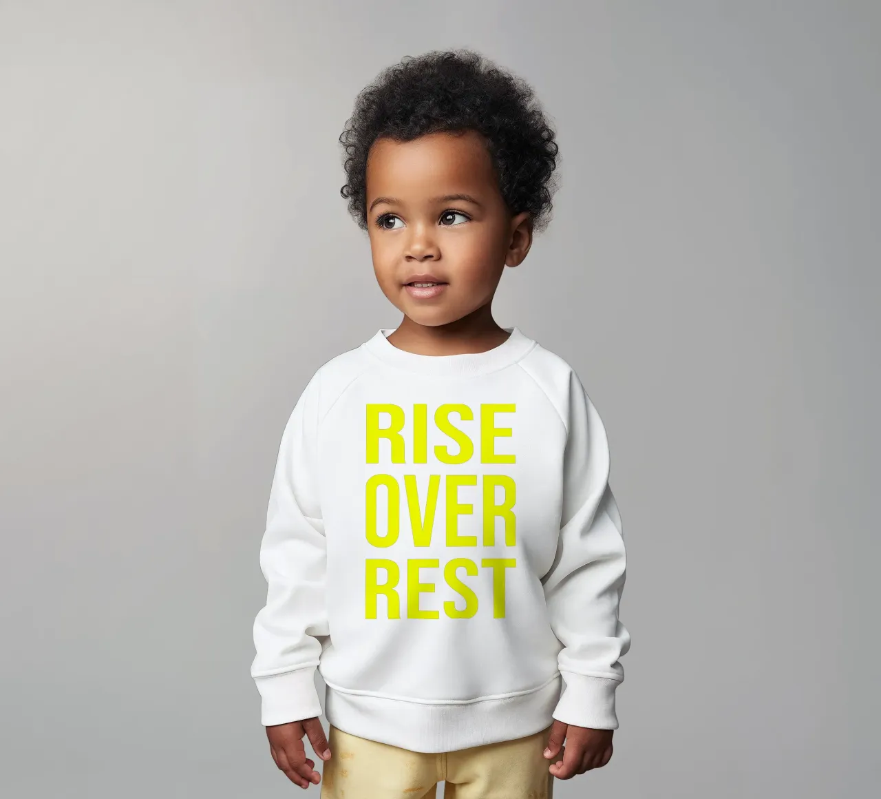 OVER Series- bold letters, brave values (5 colors) felpa neonato da OVER SERIES