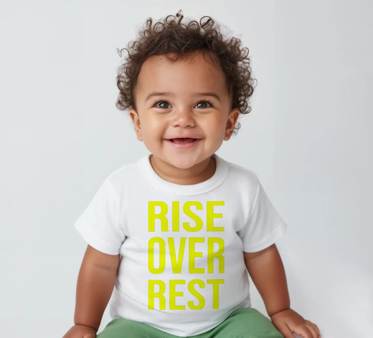 OVER Series- bold letters, brave values (5 colors) maglietta neonato da OVER SERIES