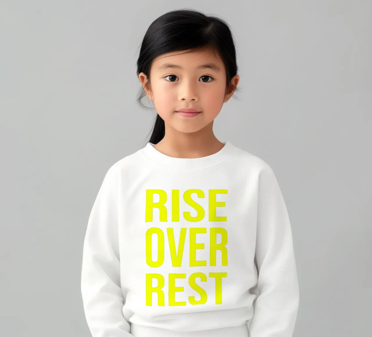 OVER Series- bold letters, brave values (5 colors) felpa bambino da OVER SERIES