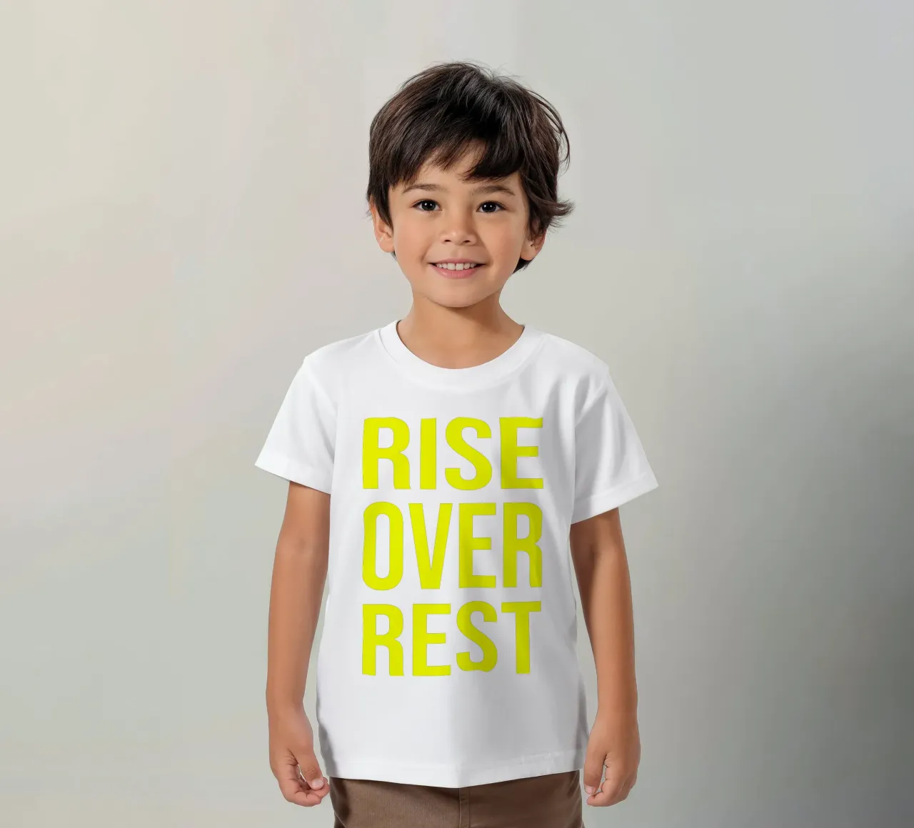 OVER Series- bold letters, brave values (5 colors) t-shirt bambini da OVER SERIES