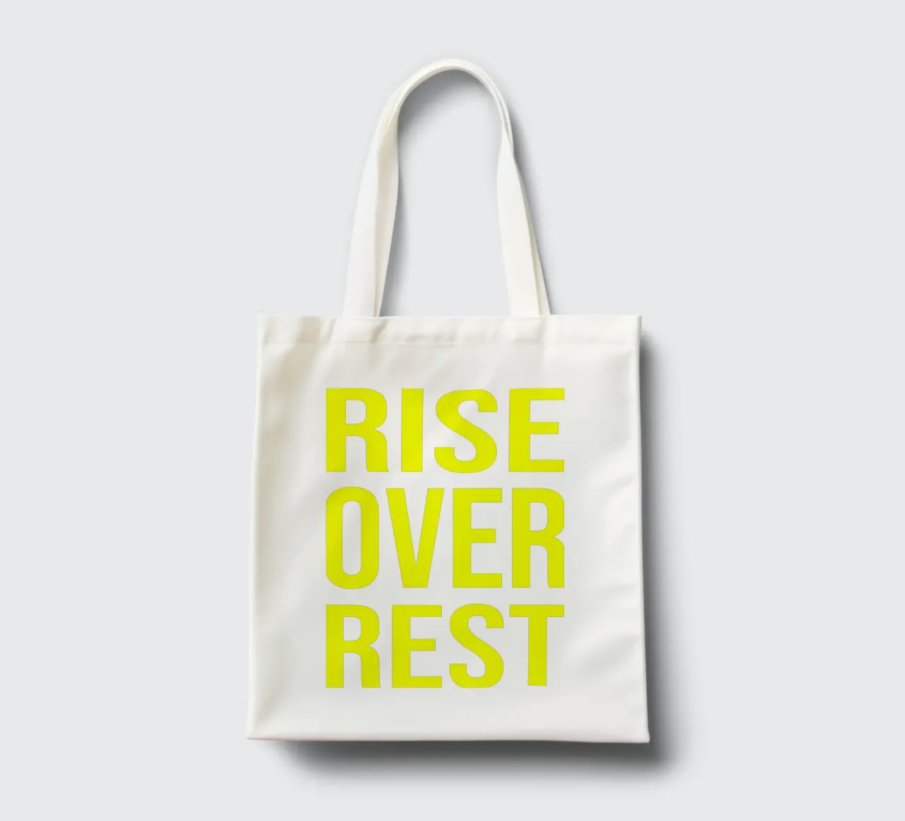 OVER Series- bold letters, brave values (5 colors) borsa in juta da OVER SERIES