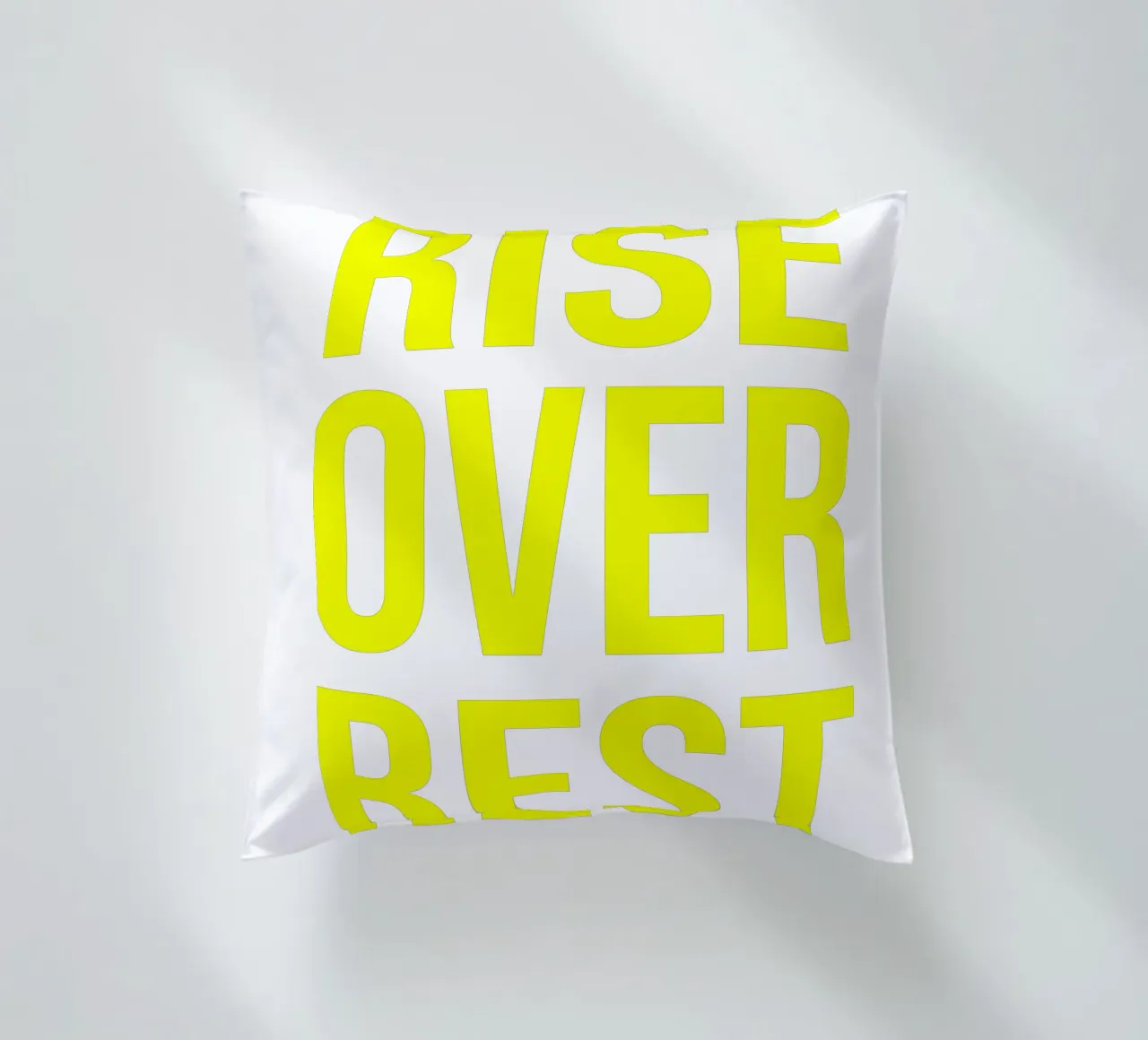 OVER Series- bold letters, brave values (5 colors) cuscino da OVER SERIES