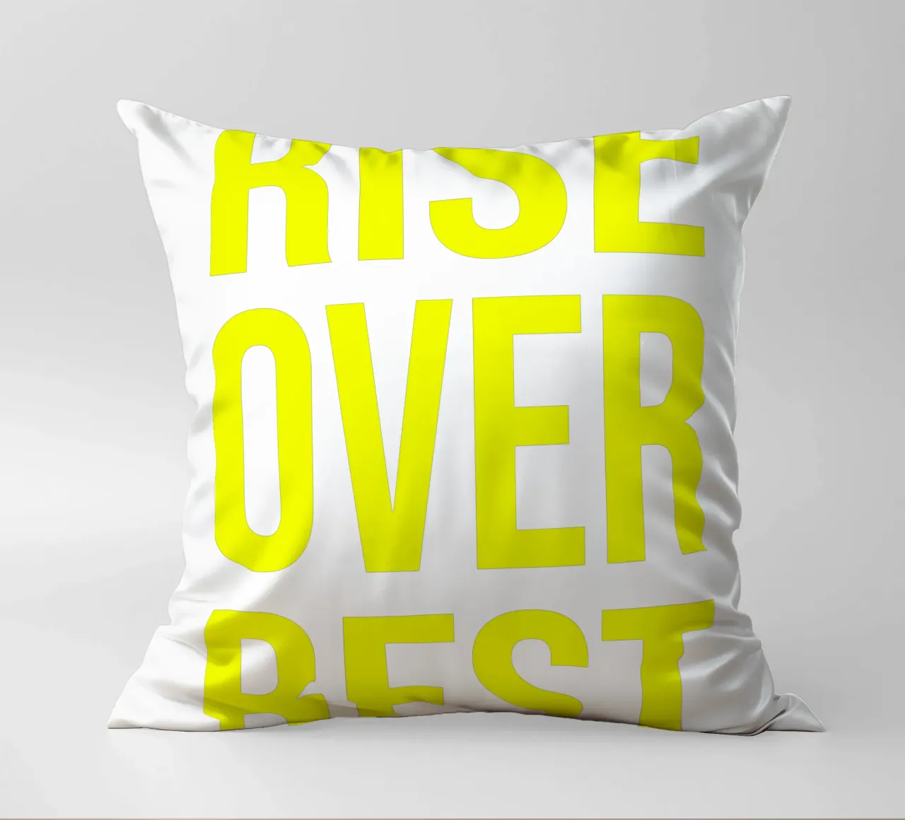 OVER Series- bold letters, brave values (5 colors) cuscino da OVER SERIES