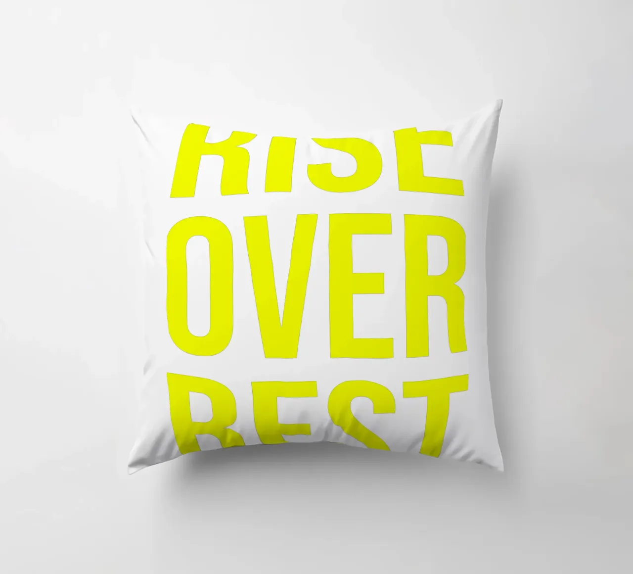 OVER Series- bold letters, brave values (5 colors) cuscino da OVER SERIES