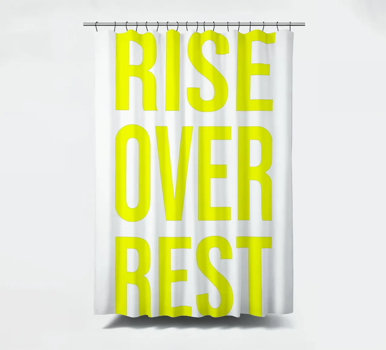 OVER Series- bold letters, brave values (5 colors) tenda da doccia da OVER SERIES