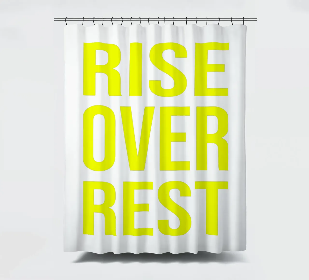 OVER Series- bold letters, brave values (5 colors) tenda da doccia da OVER SERIES