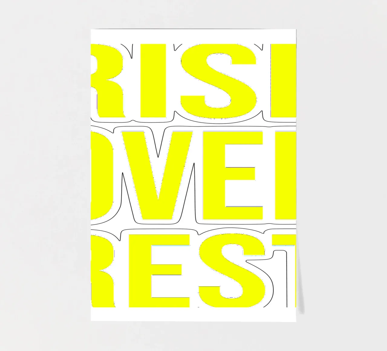 OVER Series- bold letters, brave values (5 colors) foglio adesivo da OVER SERIES