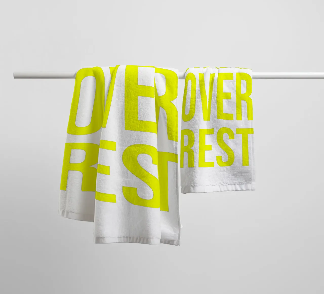 OVER Series- bold letters, brave values (5 colors) asciugamano da bagno da OVER SERIES