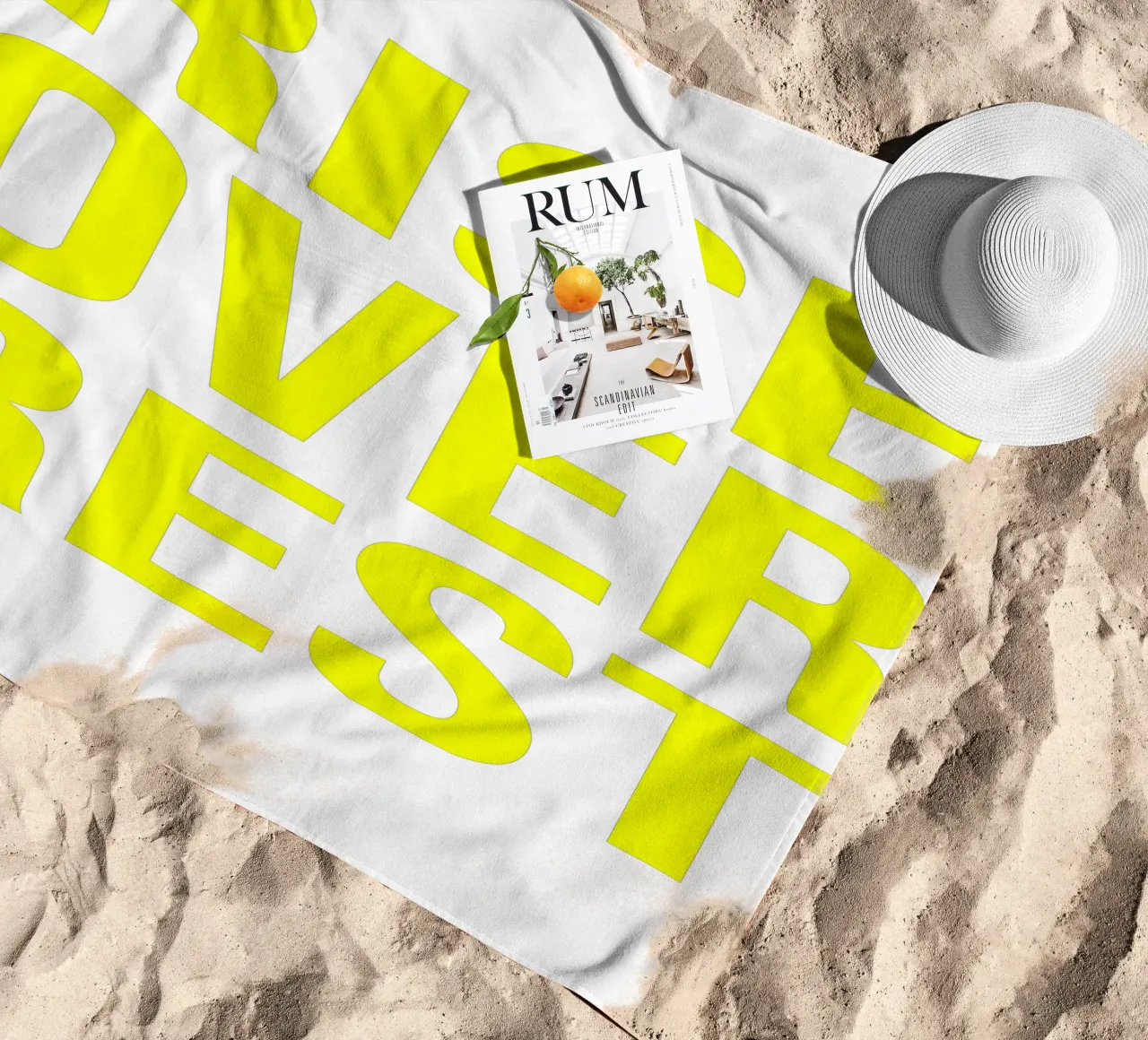 OVER Series- bold letters, brave values (5 colors) telo mare da OVER SERIES