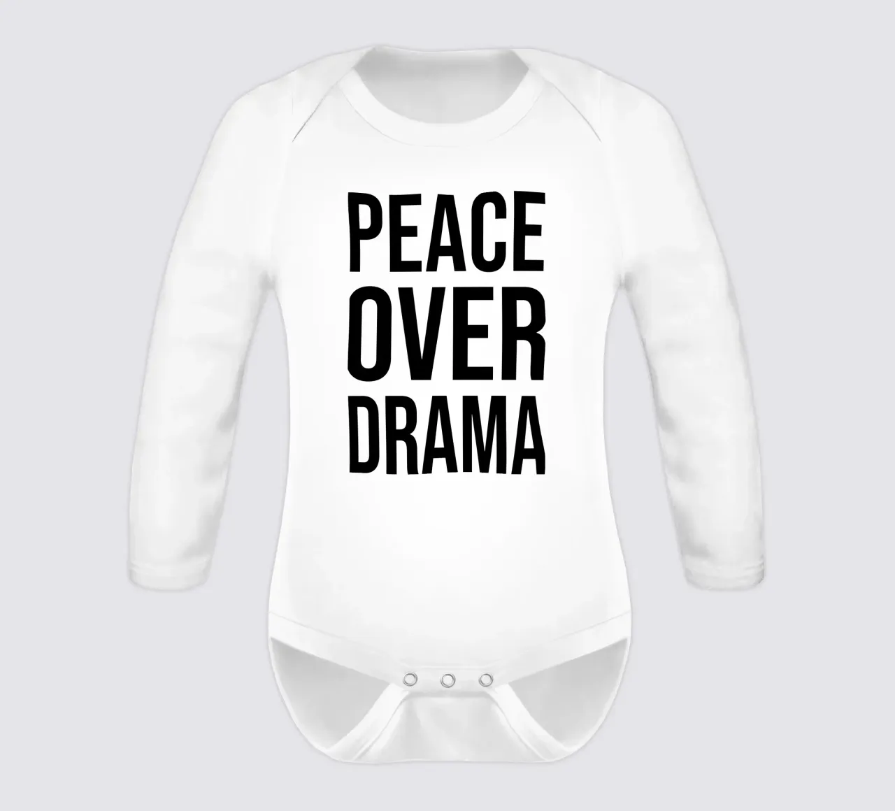 OVER Series- bold letters, brave values (5 colors) body neonato maniche lunghe da OVER SERIES