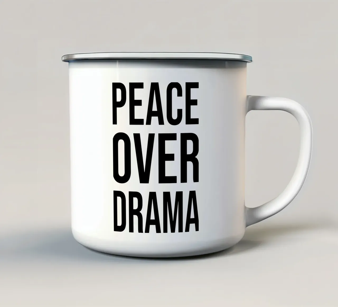 OVER Series- bold letters, brave values (5 colors) tazza in smalto da OVER SERIES